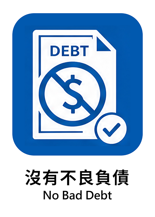 沒有不良負債
